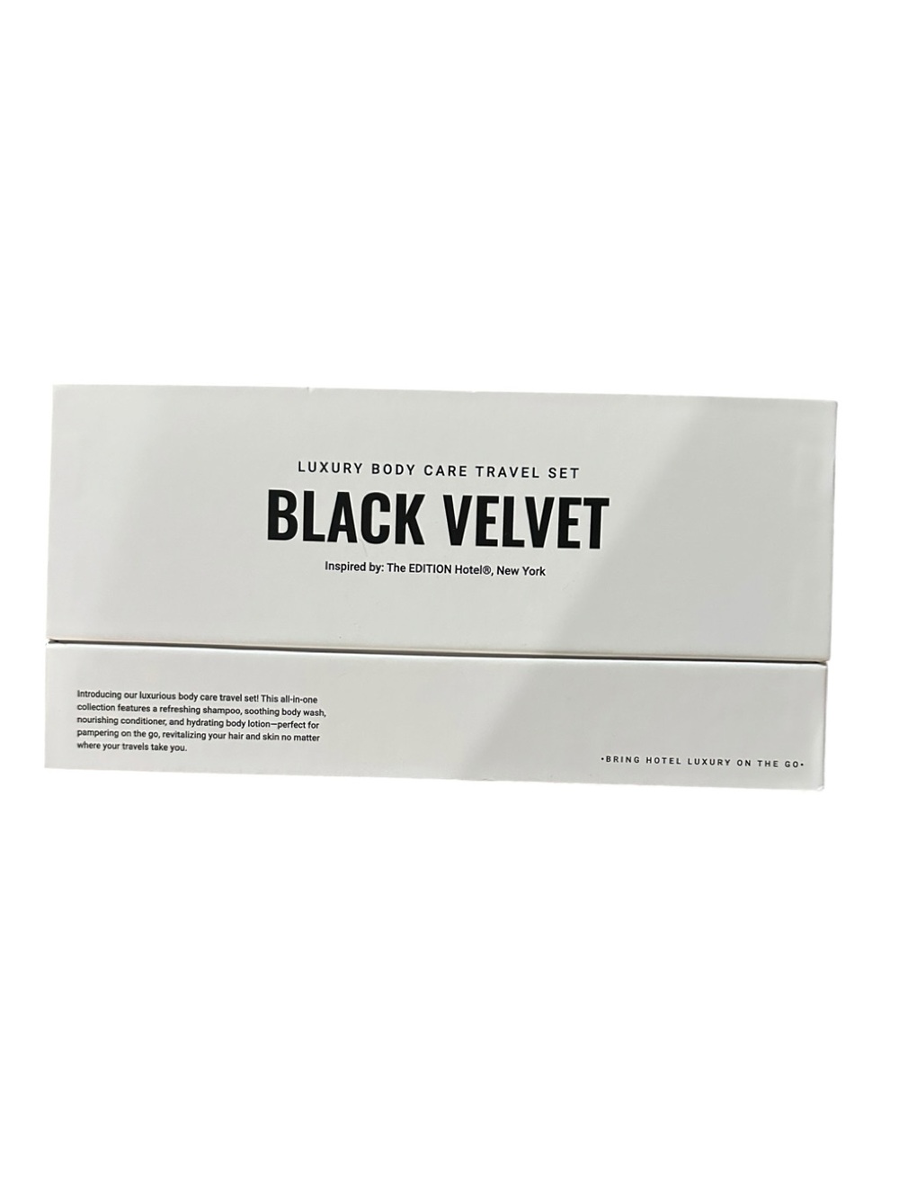 Black Velvet luxury Body Care Set shampoo, conditioner, lotion and bath gel